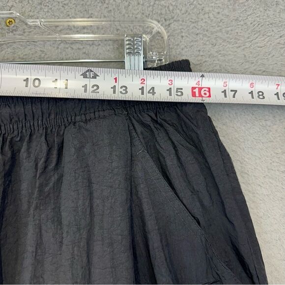 Vintage Nike Swooshy Pants Mens XXL Black Nylon Elastic Waist Joggers Activewear - Picture 9 of 15